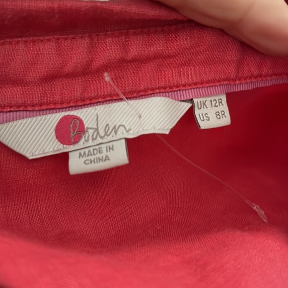 Boden Lollipop Linen Button front - Picture 7 of 9